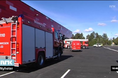 The opening of the fire station